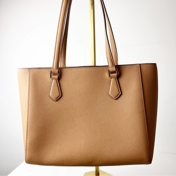 Tory Burch Camel Leather Tote Bag - Picture 5 of 11